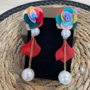 Boucles d'oreilles fantaisie fleurs