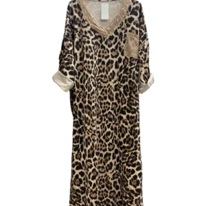 Robe sequin léopard