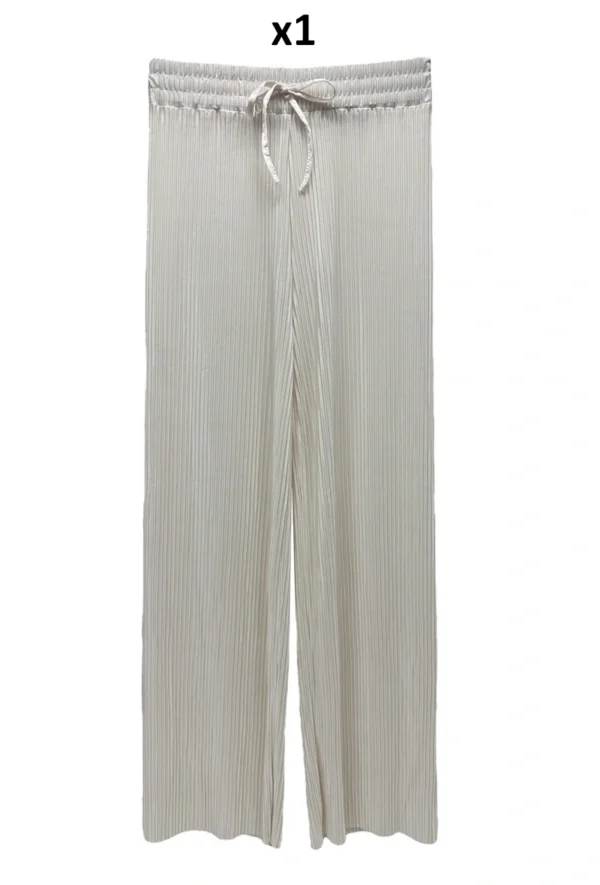 Pantalon plissé (2 coloris)