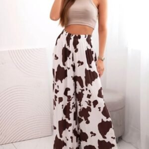 Pantalon imprimé vache